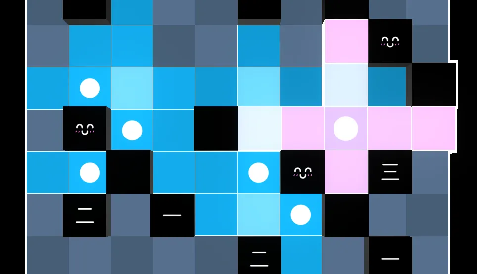 Daily Akari screenshot showing a grid where placed light bulbs illuminate every cell.